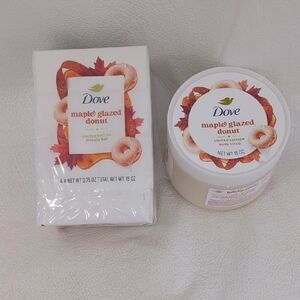Dove Maple Glazed Donut Limited Edition Body Scrub & Beauty Bar Set